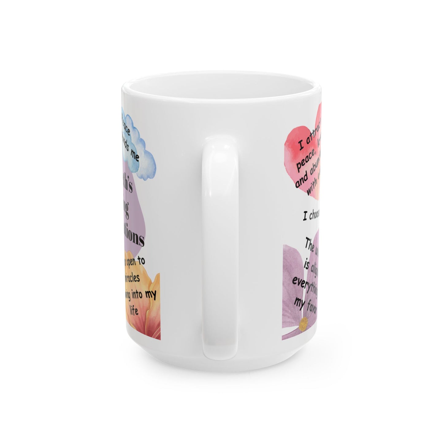Inspirational Ceramic Mug, Affirmation Coffee Cup, Motivational Drinkware, Mindfulness Gift for Her, Positive Quotes Mug, Self-care Tea Cup