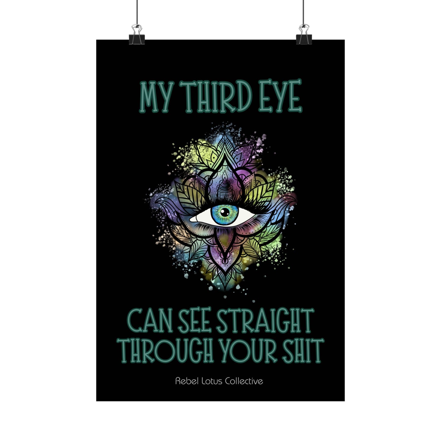 Mystical Third Eye Matte Vertical Poster - Spiritual Wall Art