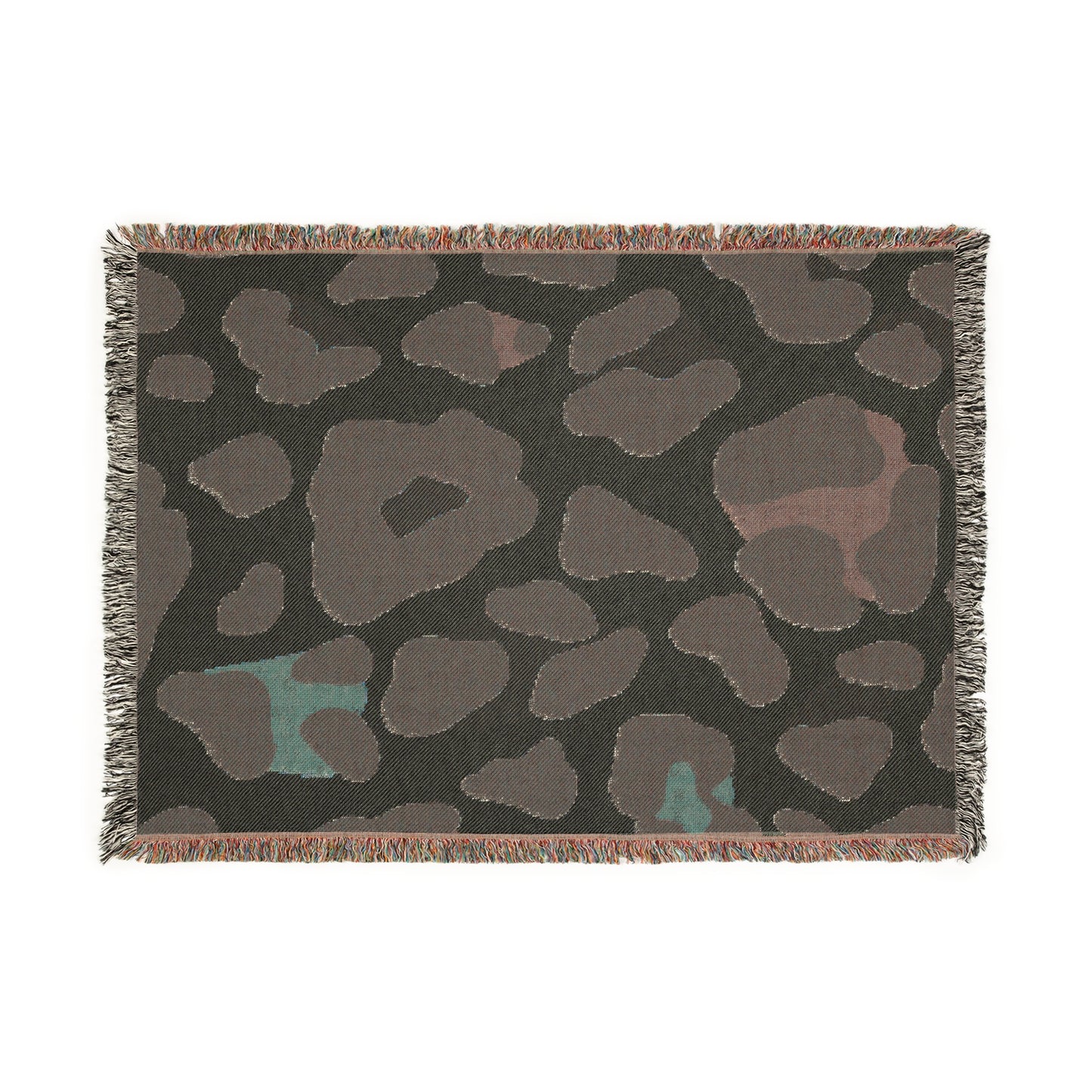 Leopard Print Woven Blanket