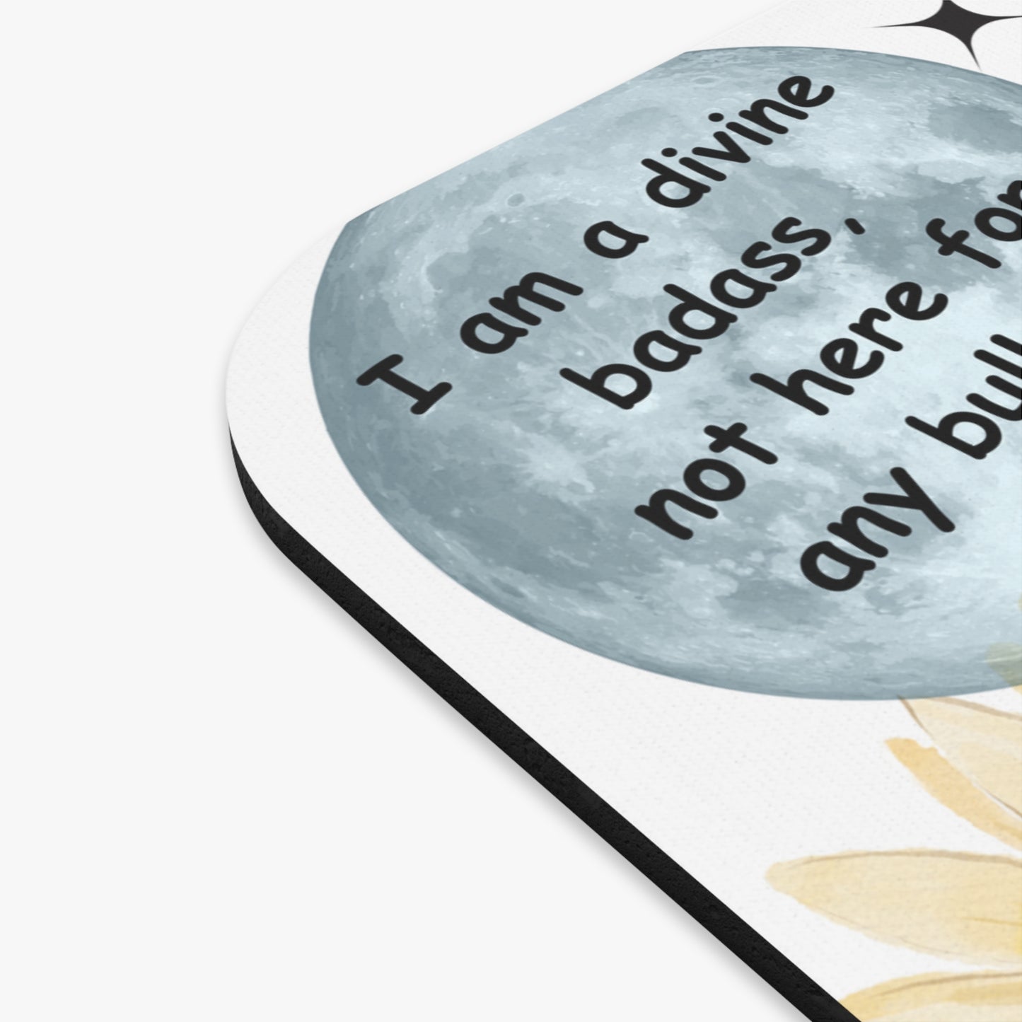 Empowering Affirmation Mouse Pad, Divine Badass Office Decor, Motivational Desk Accessory, Gift for Boss Ladies, Inspirational Workspace