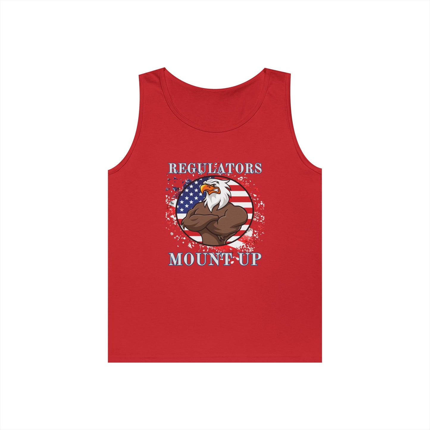 Patriotic Eagle Tank Top, Unisex Heavy Cotton Tank, Summer Outfit, Independence Day Gift, Outdoor Activities, 4th of July
