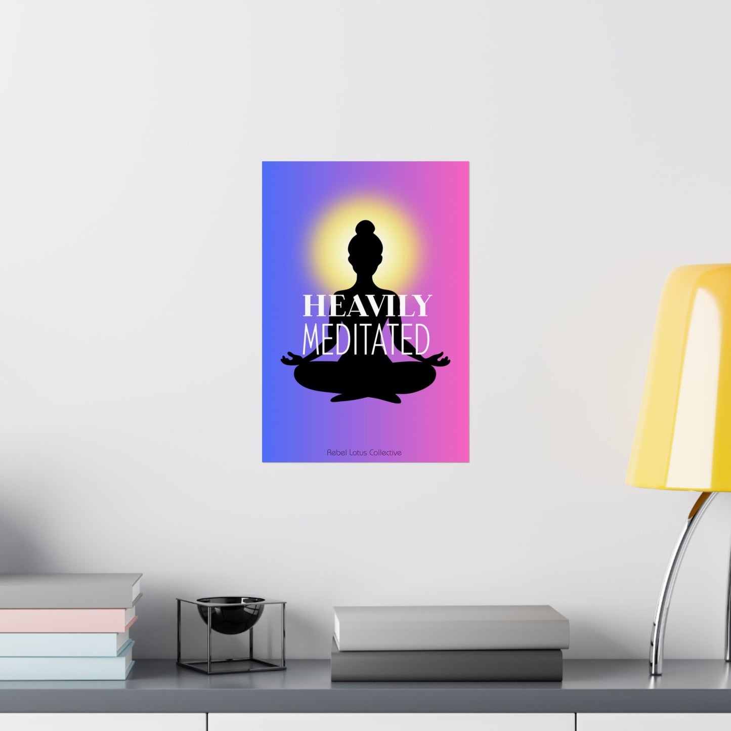 Inspirational Matte Vertical Posters - Heavily Meditated Art for Mindfulness Decor