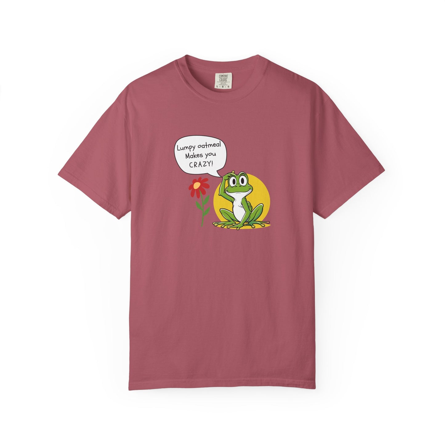 Lumpy Oatmeal Makes You Crazy Funny Frog T-Shirt, Unisex Chill Tee, Gift for Nature Lovers, Cute Animal Shirt, Perfect for Birthdays, Casual Wear