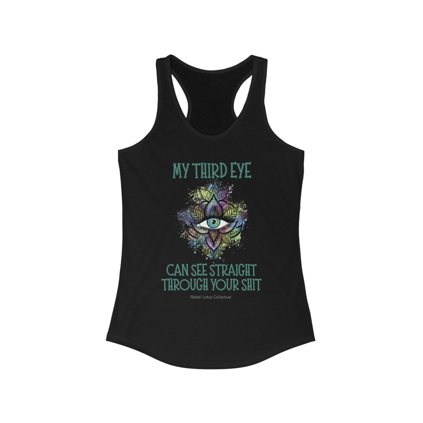My Third Eye Racerback Tank - Spiritual Humor Top for Yoga and Casual Wear