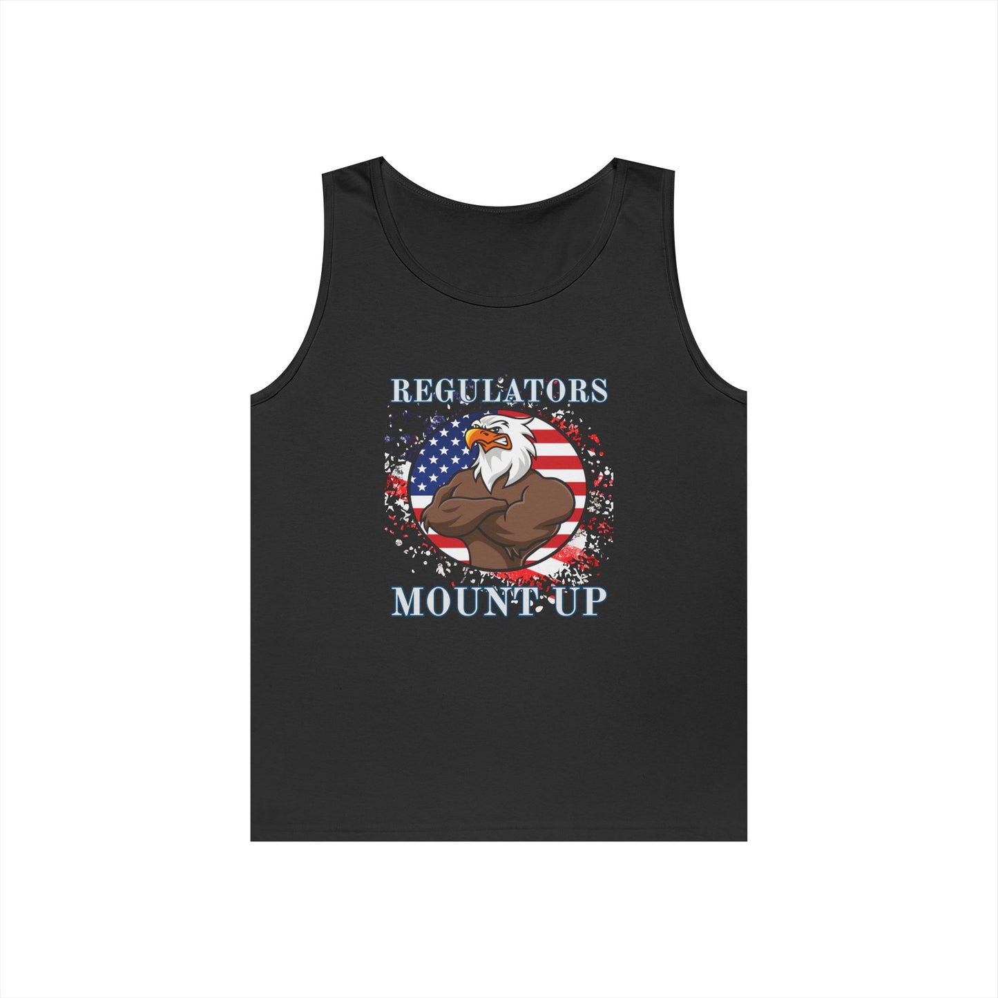 Patriotic Eagle Tank Top, Unisex Heavy Cotton Tank, Summer Outfit, Independence Day Gift, Outdoor Activities, 4th of July