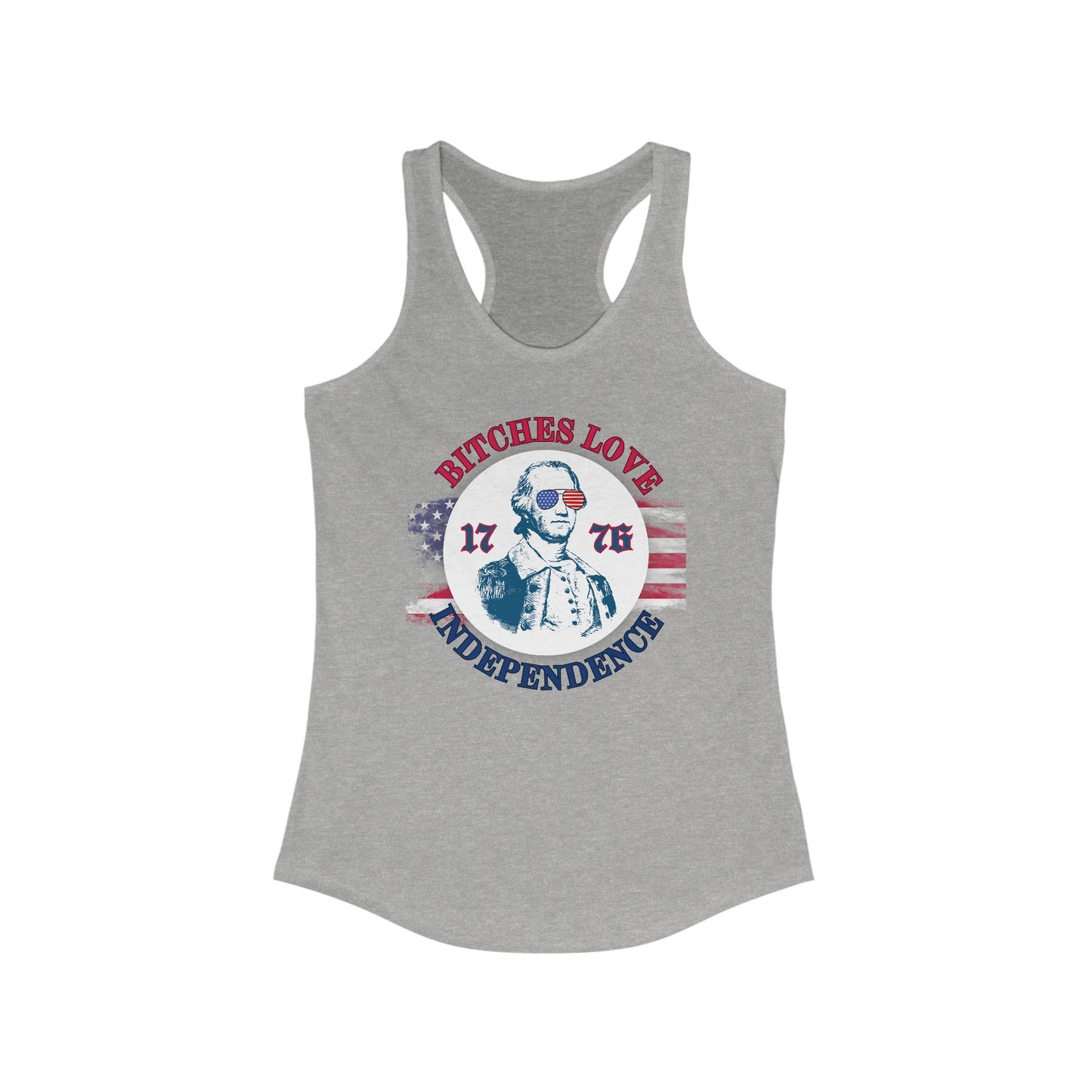 Patriotic Women's Racerback Tank - Independence Day, 4th of July, Summer Style, Casual Wear, Gift for Her