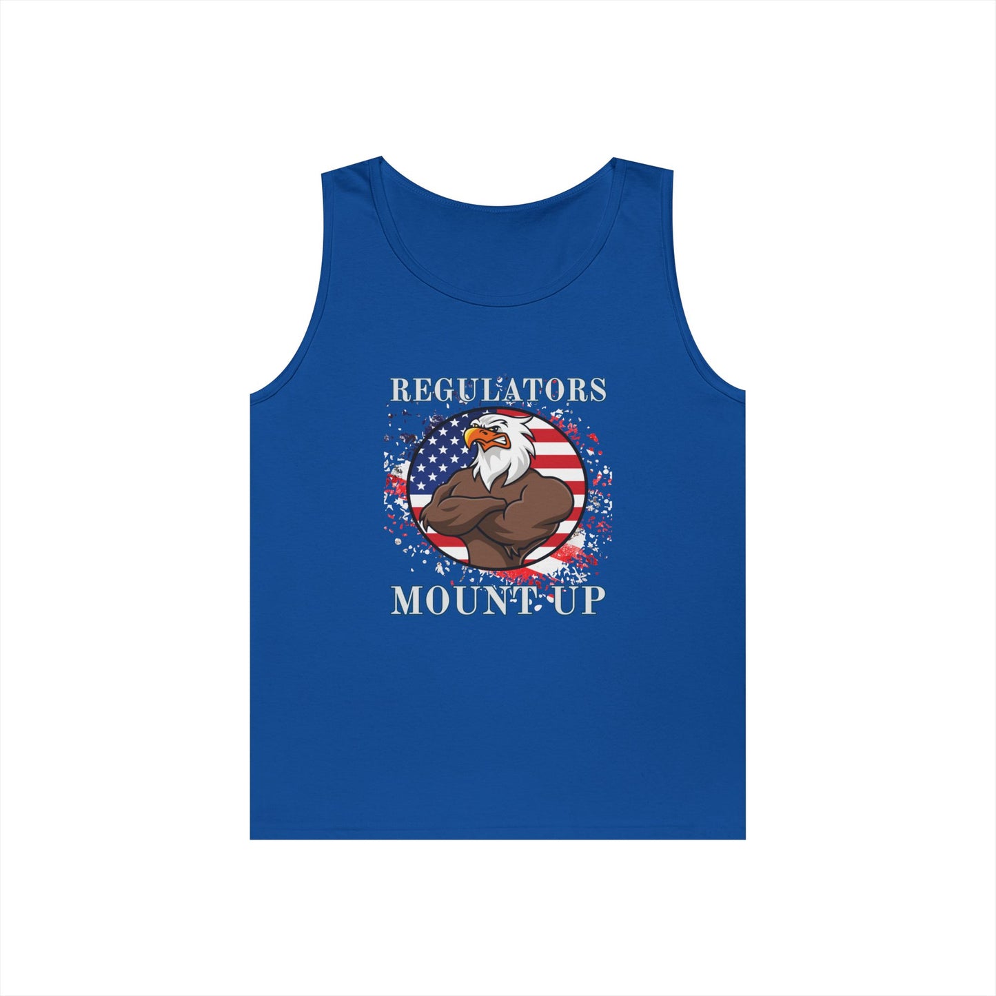 Patriotic Eagle Tank Top, Unisex Heavy Cotton Tank, Summer Outfit, Independence Day Gift, Outdoor Activities, 4th of July