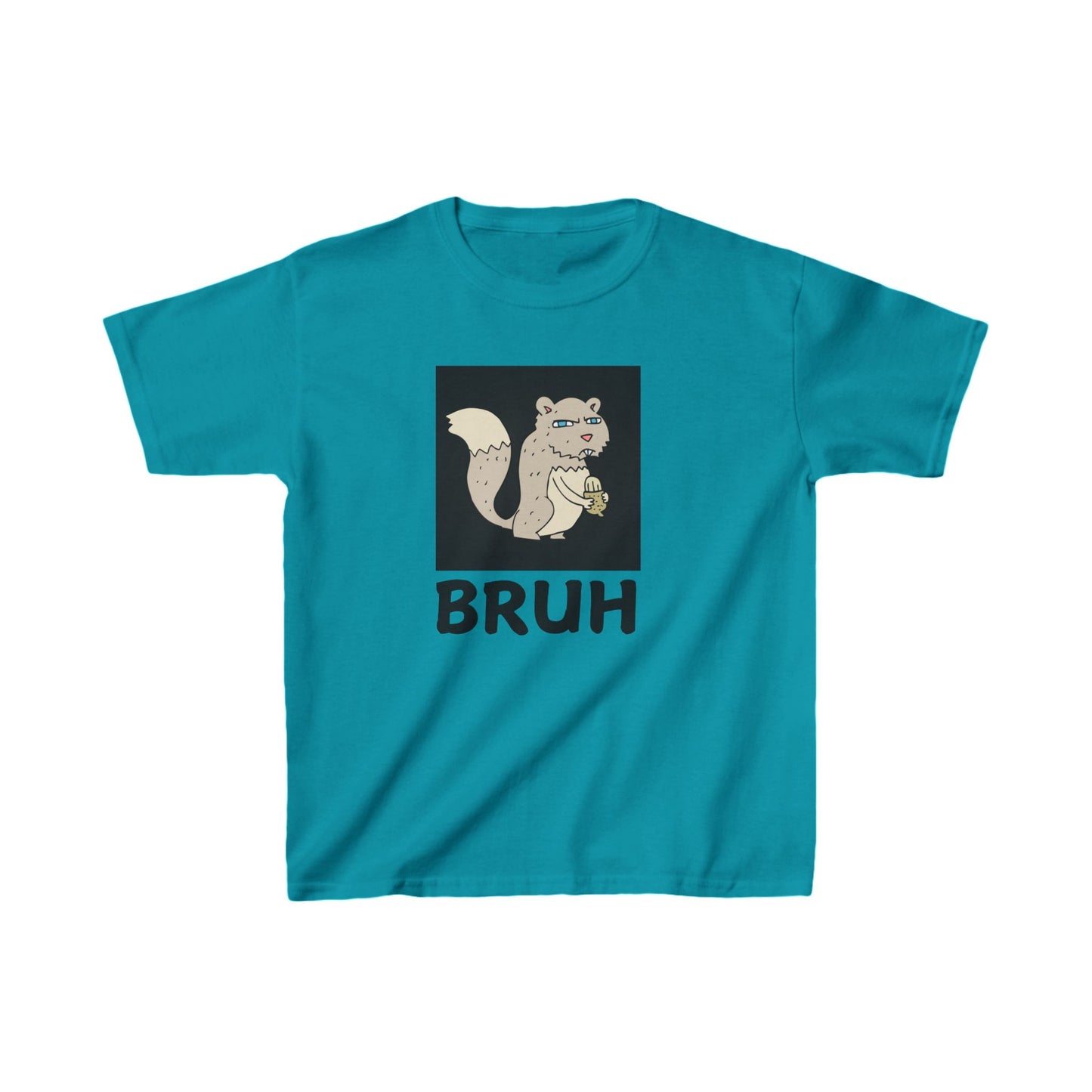 Angry Squirrel "Bruh" Kids Heavy Cotton™ Tee
