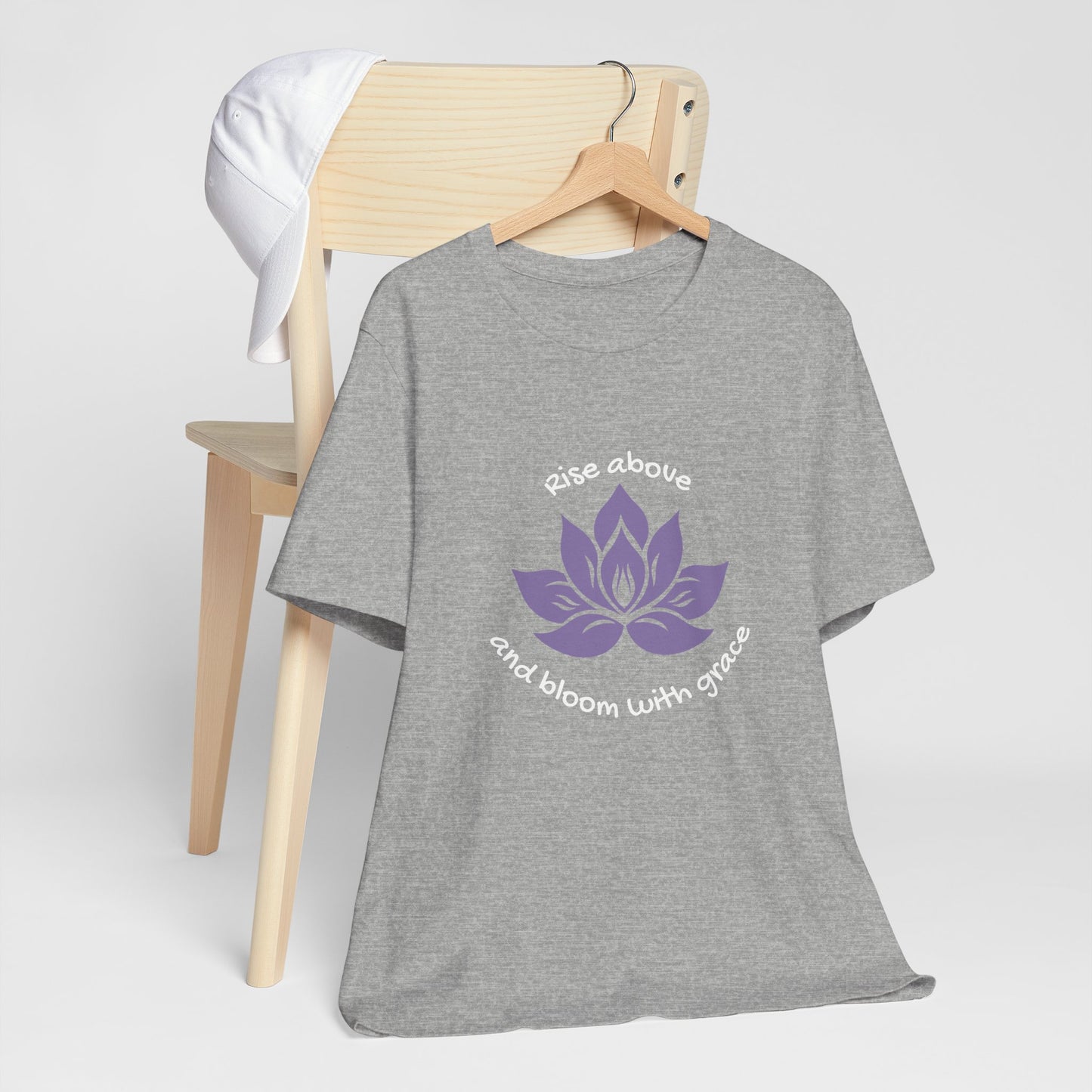 Rise Above and Bloom with Grace Lotus Flower Jersey Short Sleeve Tee