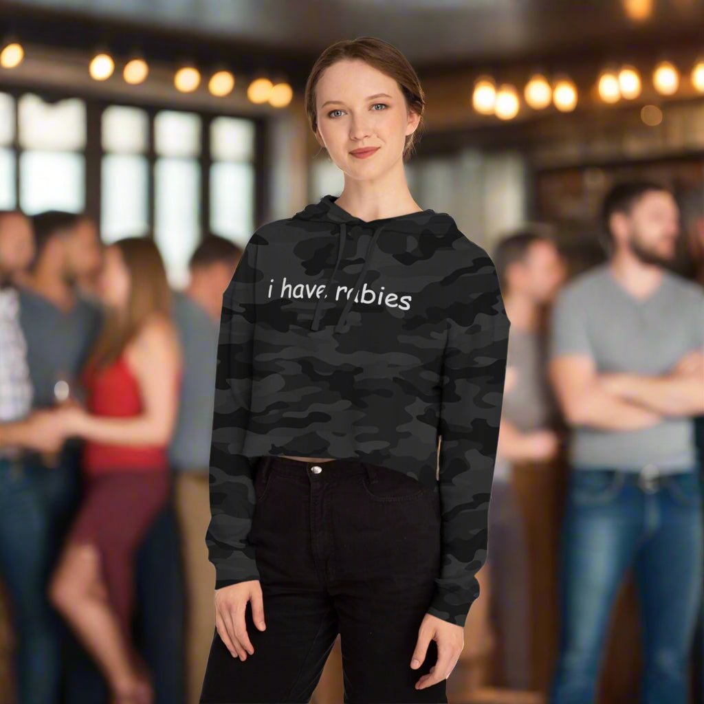i have rabies - Funny Statement Sweatshirt for Women - Casual Streetwear, Gift for Dog Lovers, Unique Graphic Sweatshirt