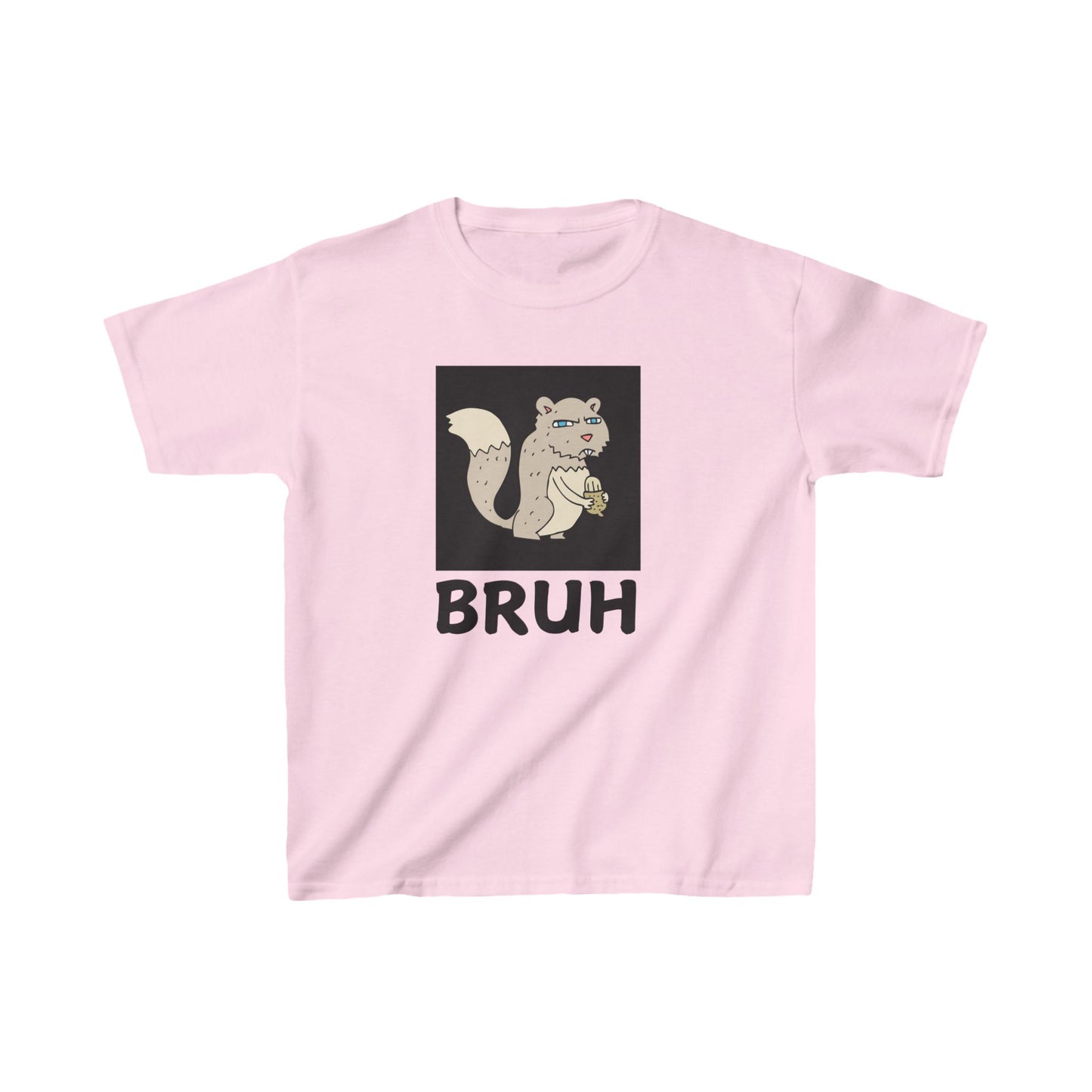 Angry Squirrel "Bruh" Kids Heavy Cotton™ Tee