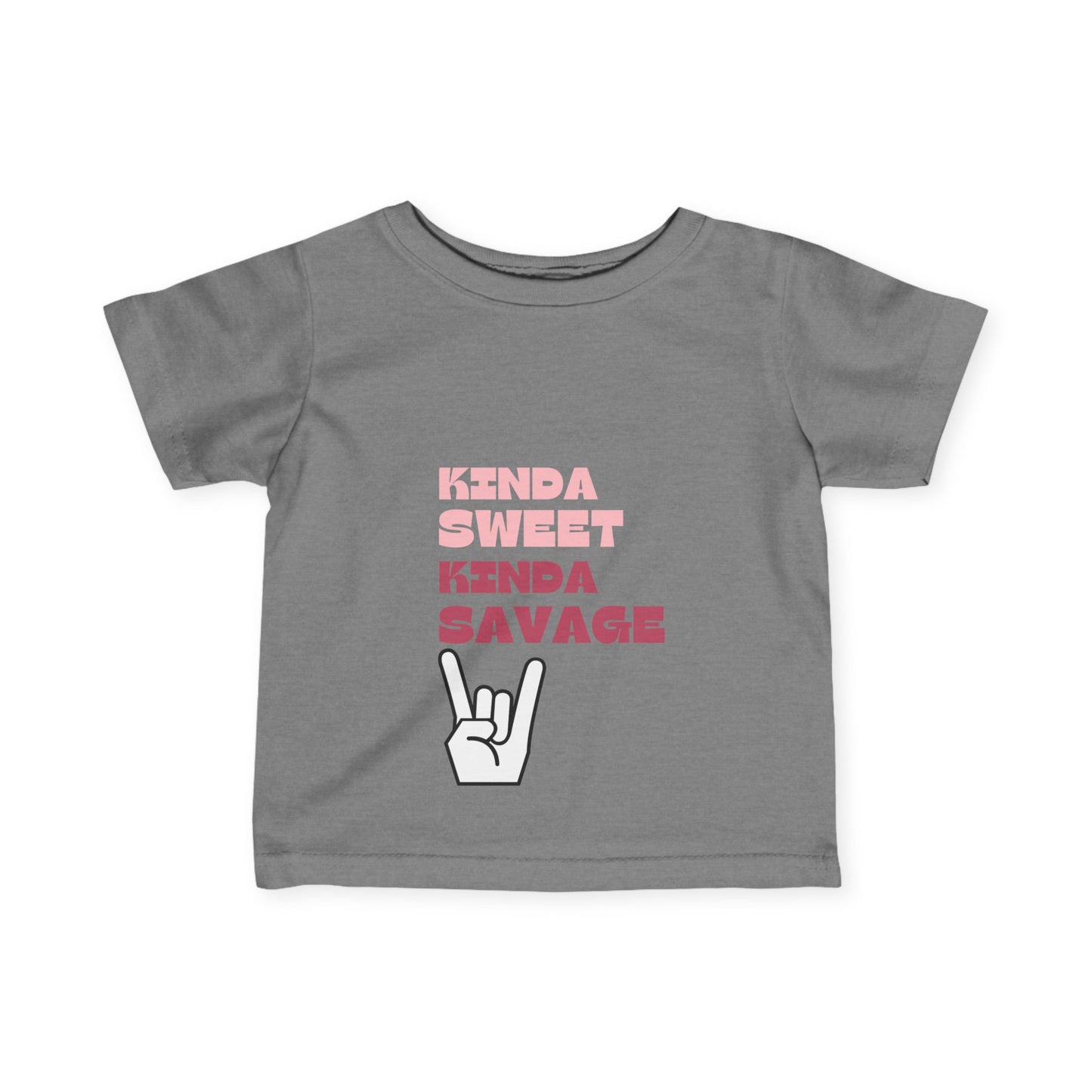 Kinda Sweet Kinda Savage Girls Infant Fine Jersey Tee