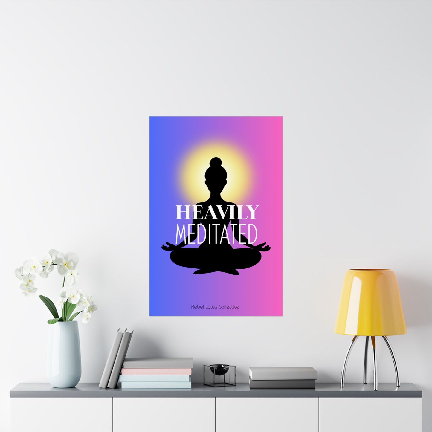 Inspirational Matte Vertical Posters - Heavily Meditated Art for Mindfulness Decor