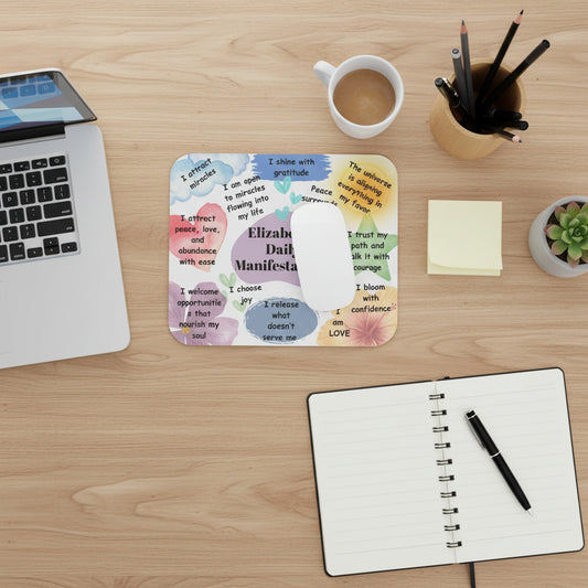 Personalized Daily Manifestations Inspirational Mouse Pad