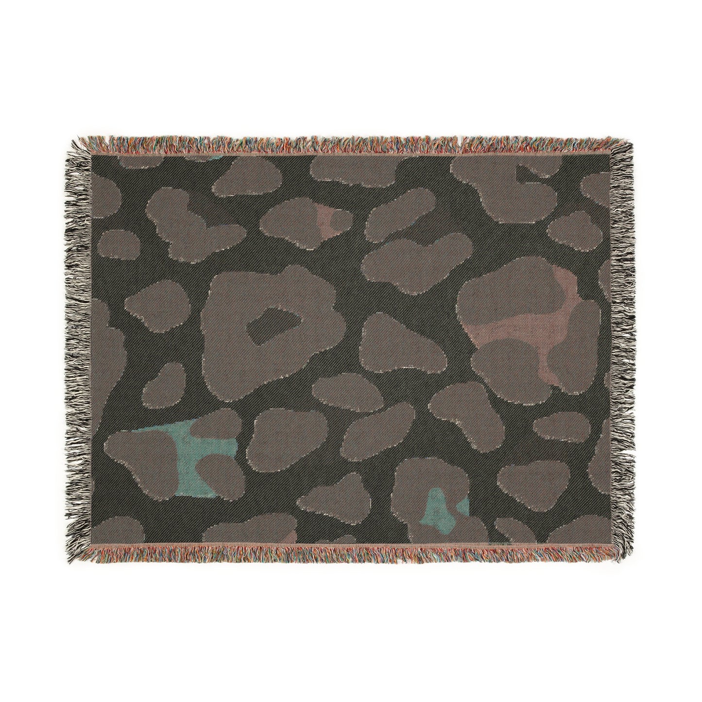 Leopard Print Woven Blanket