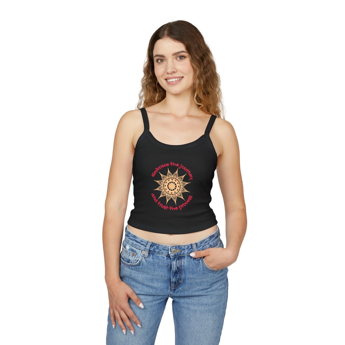 Mandala Design Women's Spaghetti Strap Tank Top