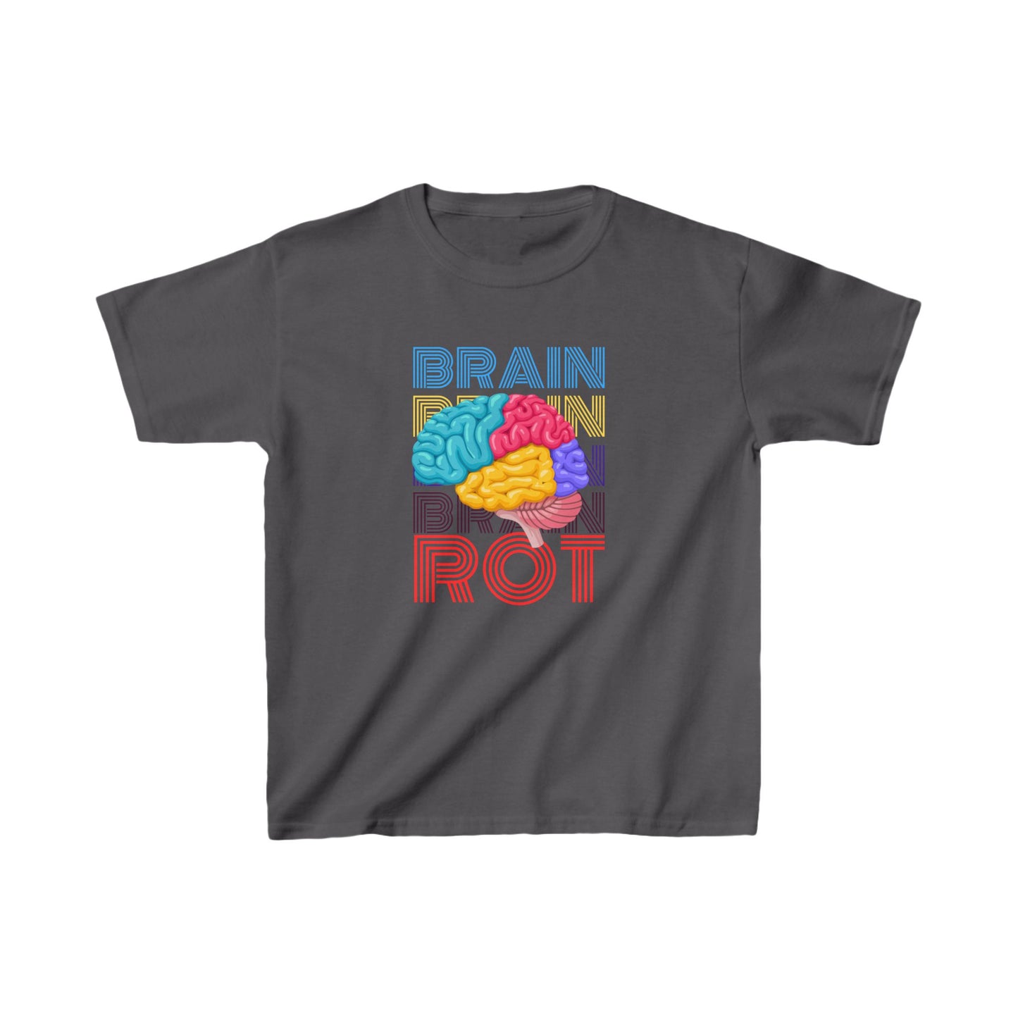 "Brain Rot" Youth Heavy Cotton™ Tee More Colors Available