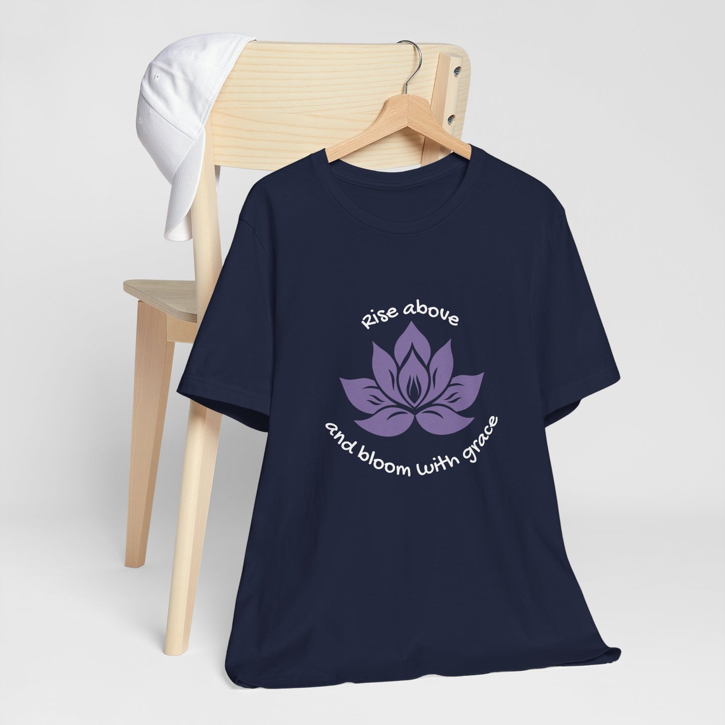 Rise Above and Bloom with Grace Lotus Flower Jersey Short Sleeve Tee