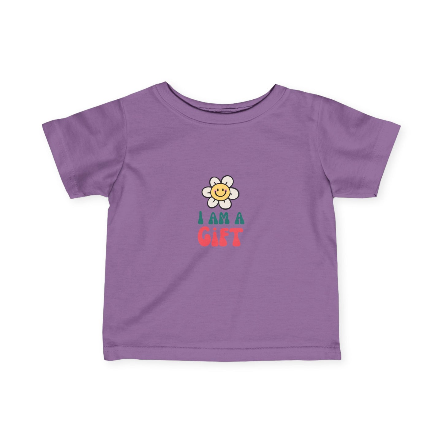 "I Am a Gift" Infant Fine Jersey Tee. Available in a variety of colors.