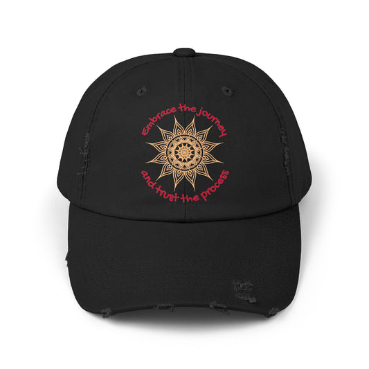 Mandala Unisex Distressed Cap