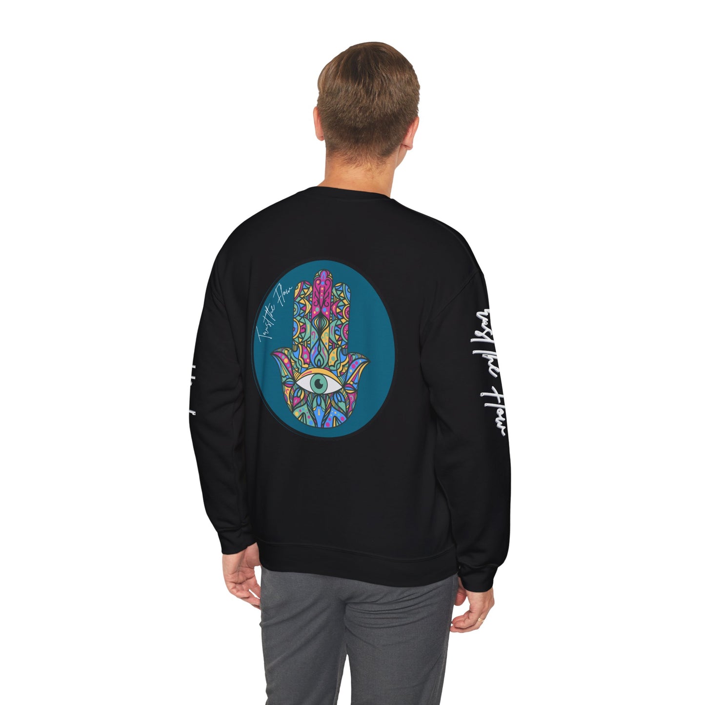 Trust the Flow Hamsa Symbol Unisex Heavy Blend™ Crewneck Sweatshirt