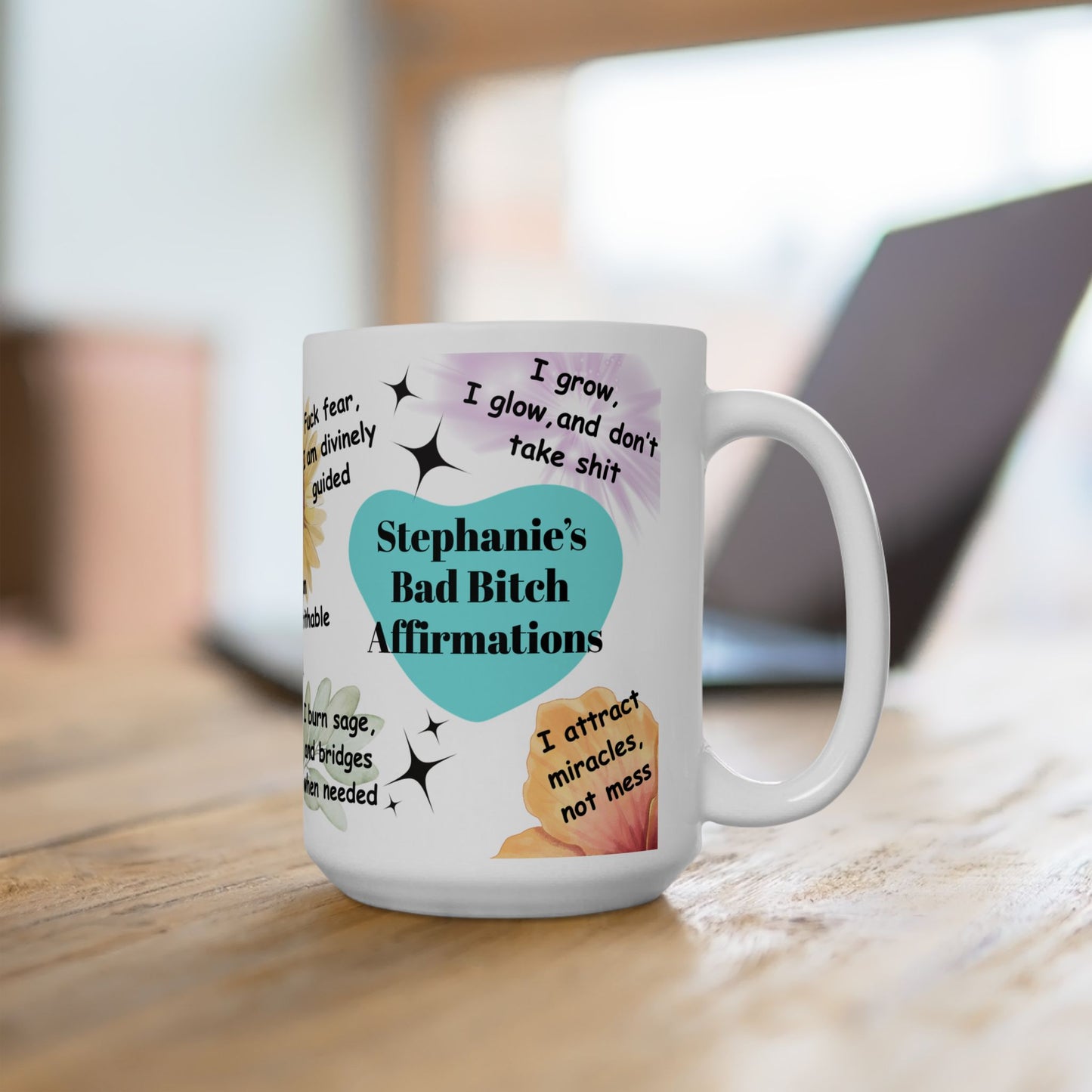 Inspirational Coffee Mug - Goddess Vibes, Motivational Drinkware, Unique Gift for Her, Mindfulness Mug, Affirmation Ceramic Cup