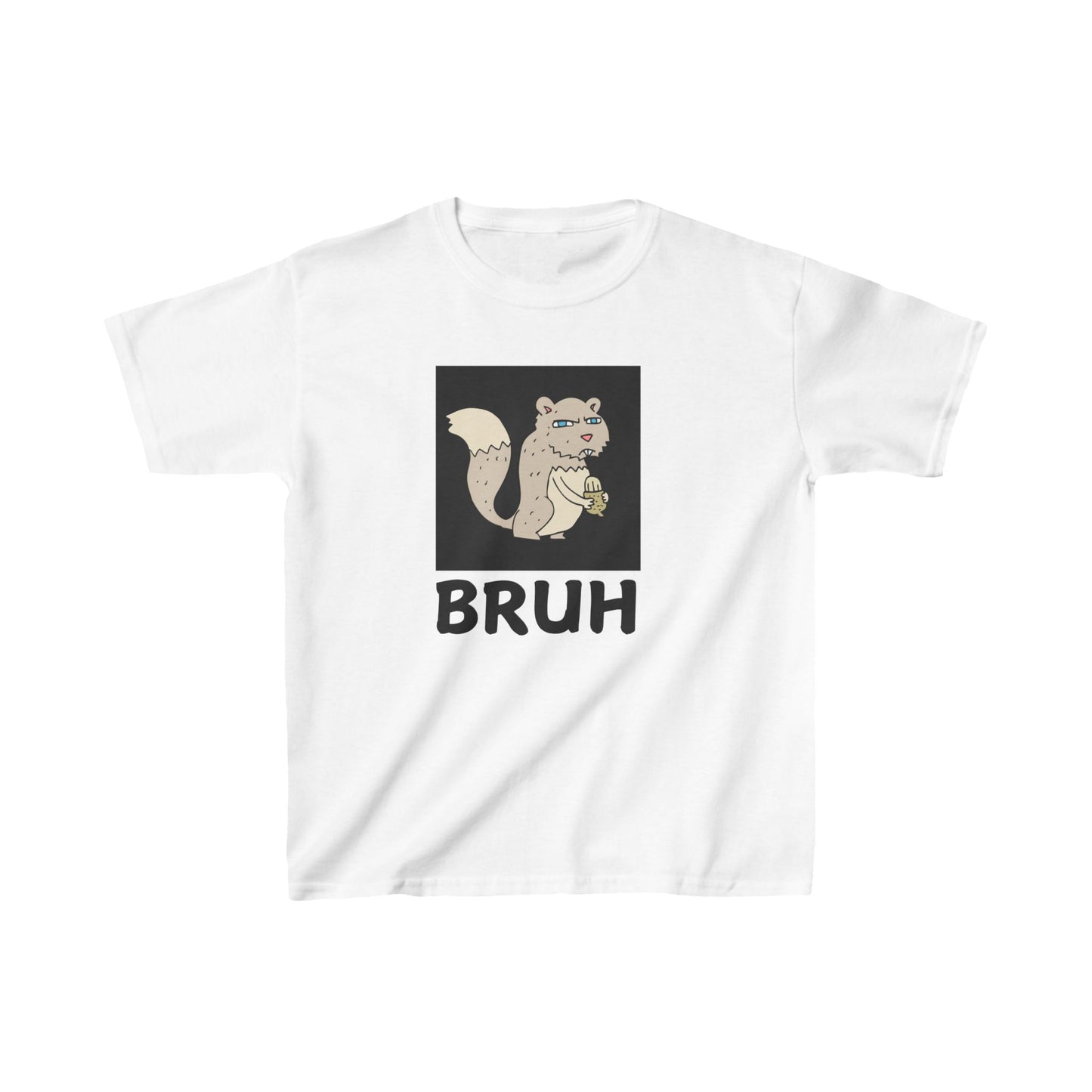 Angry Squirrel "Bruh" Kids Heavy Cotton™ Tee