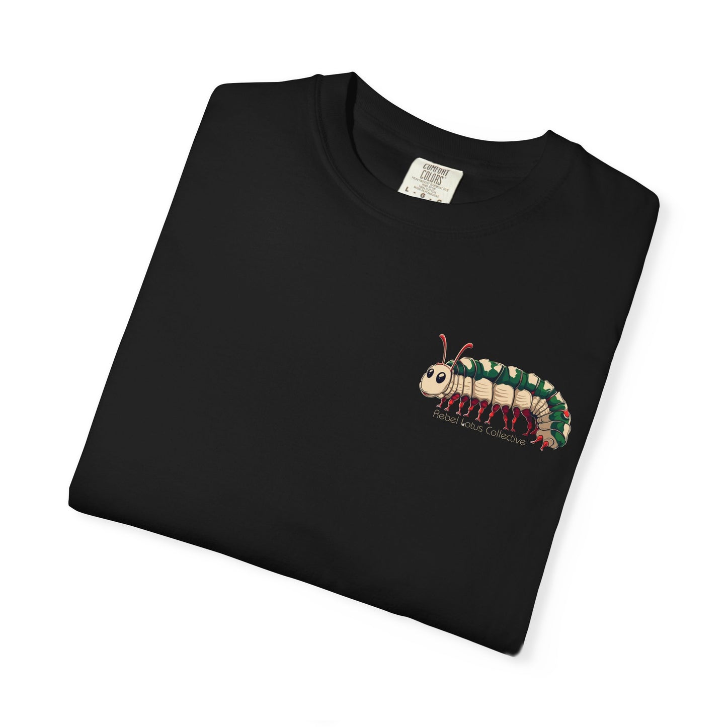 Metamorphosis Tee, Soft Cotton T-Shirt with Caterpillar/Moth Design, Casual Wear. Be Inspired