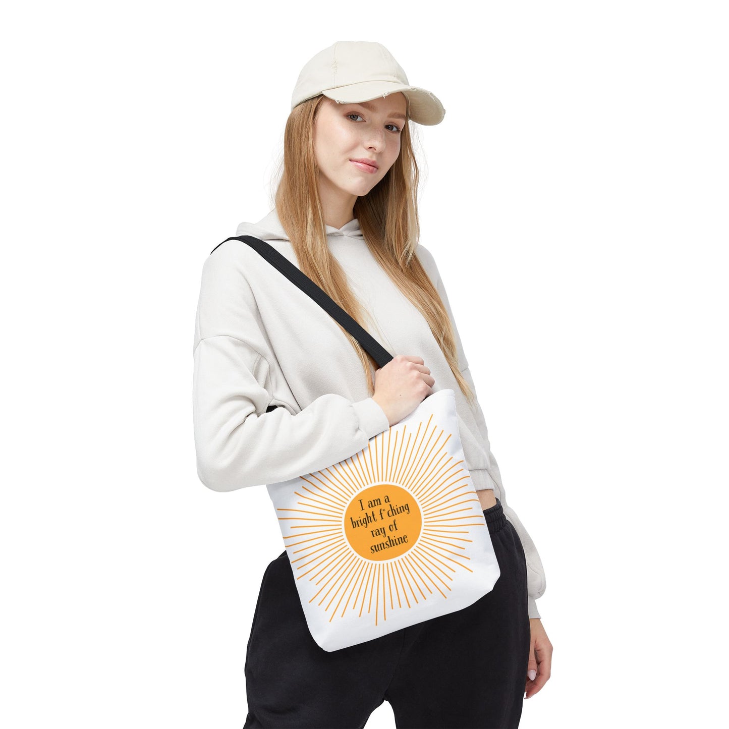 I am a Bright F*cking Ray of Sunshine Tote Bag (AOP)