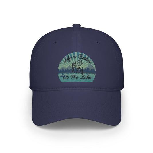 "Life is Better at the Lake" Low Profile Baseball Cap