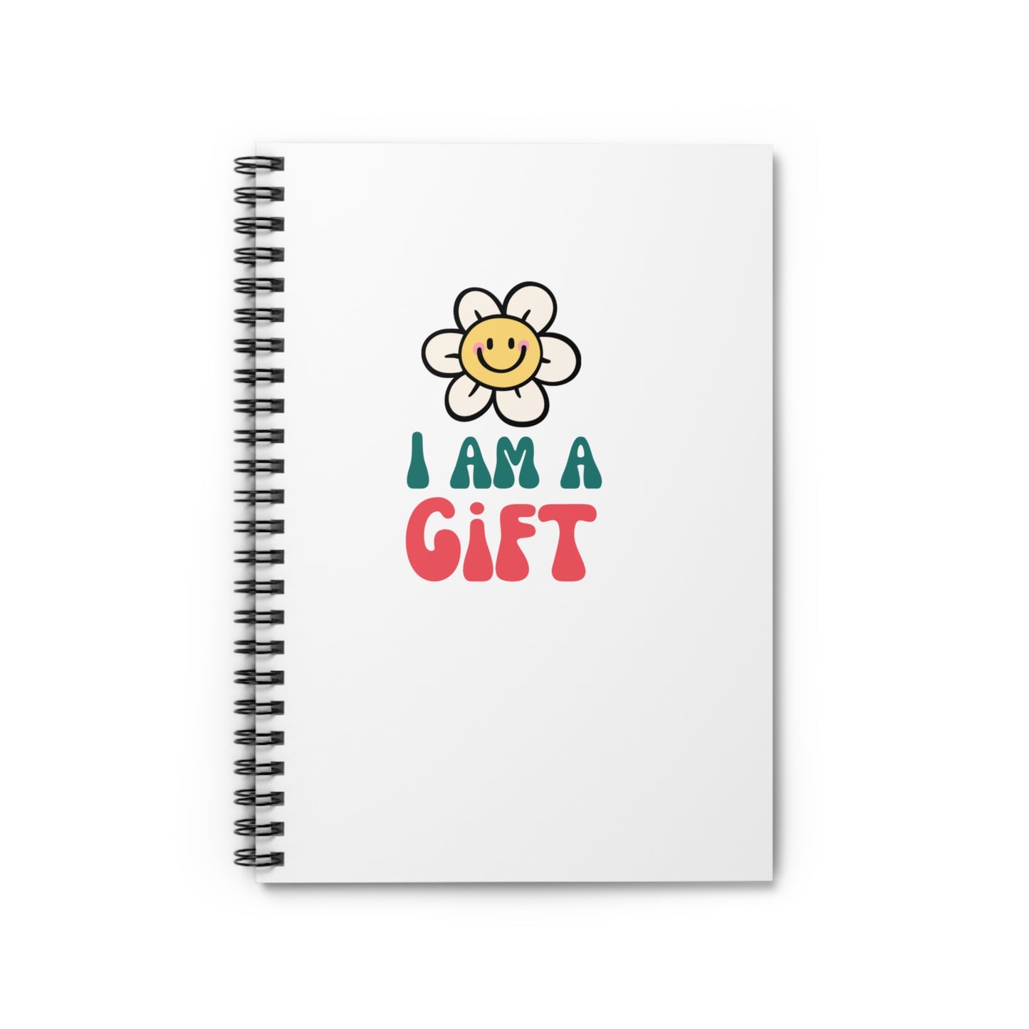 "I Am a Gift" Journal Spiral Notebook - Ruled Line