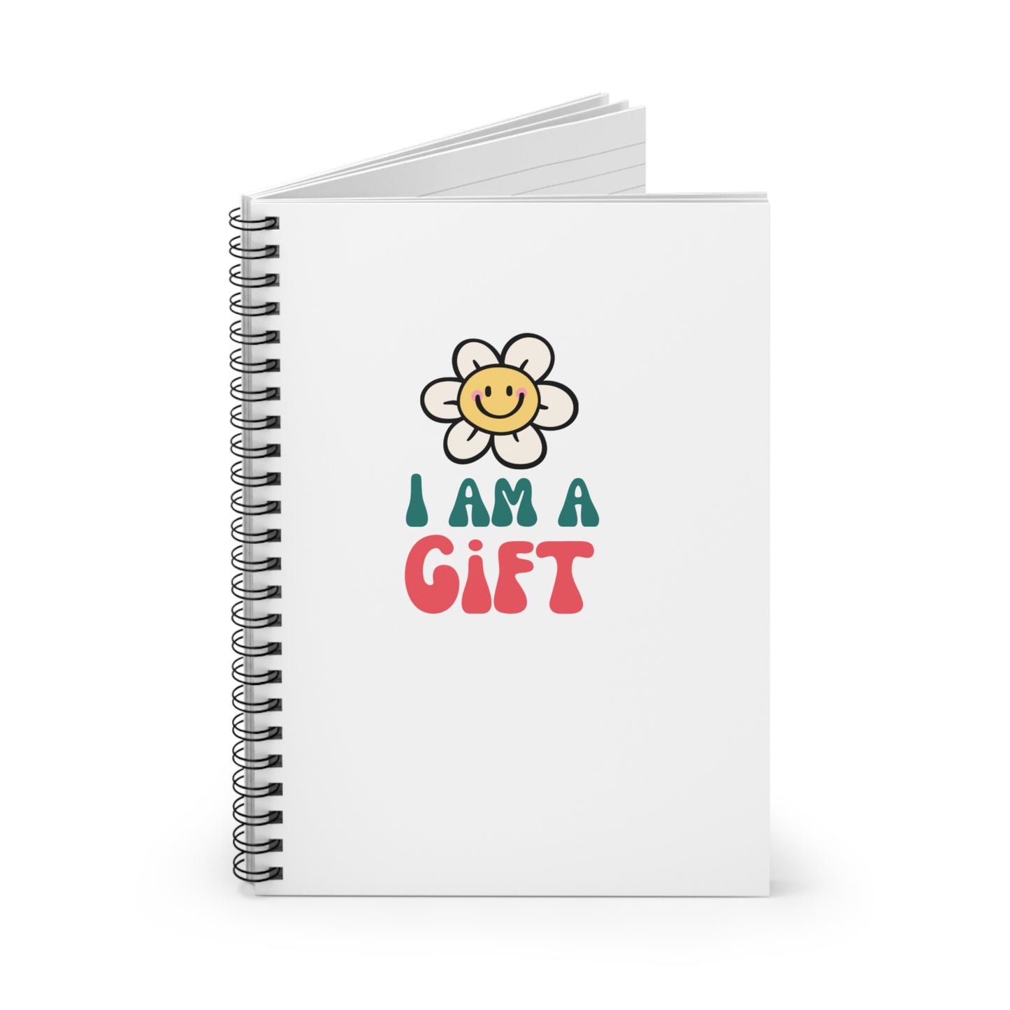 "I Am a Gift" Journal Spiral Notebook - Ruled Line