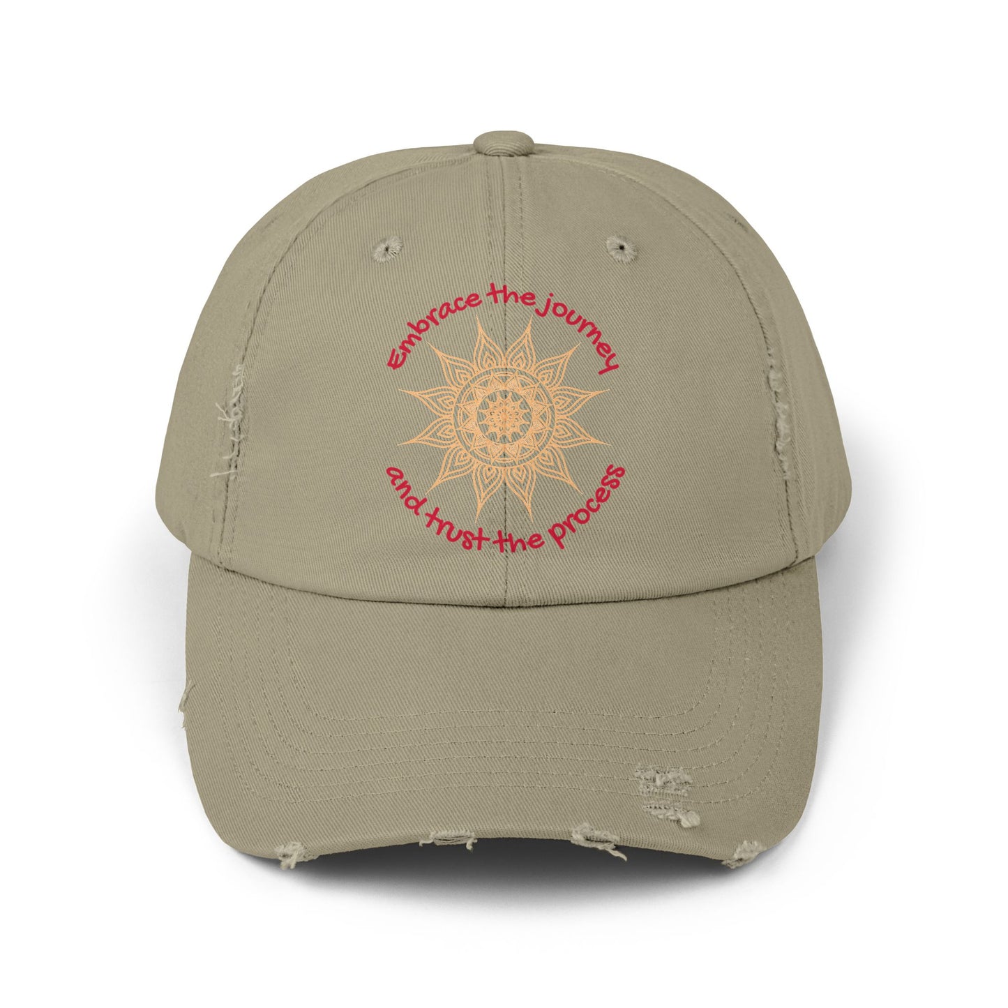 Mandala Unisex Distressed Cap