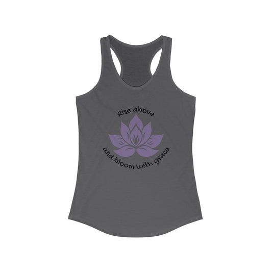 Purple Lotus Flower Women's Ideal Racerback Tank