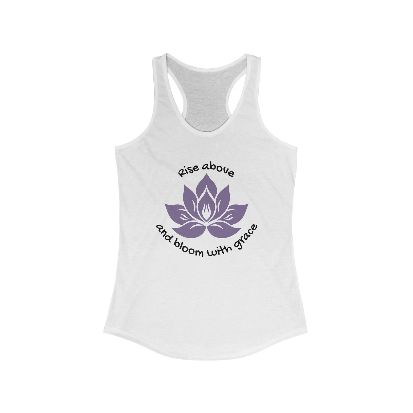 Purple Lotus Flower Women's Ideal Racerback Tank