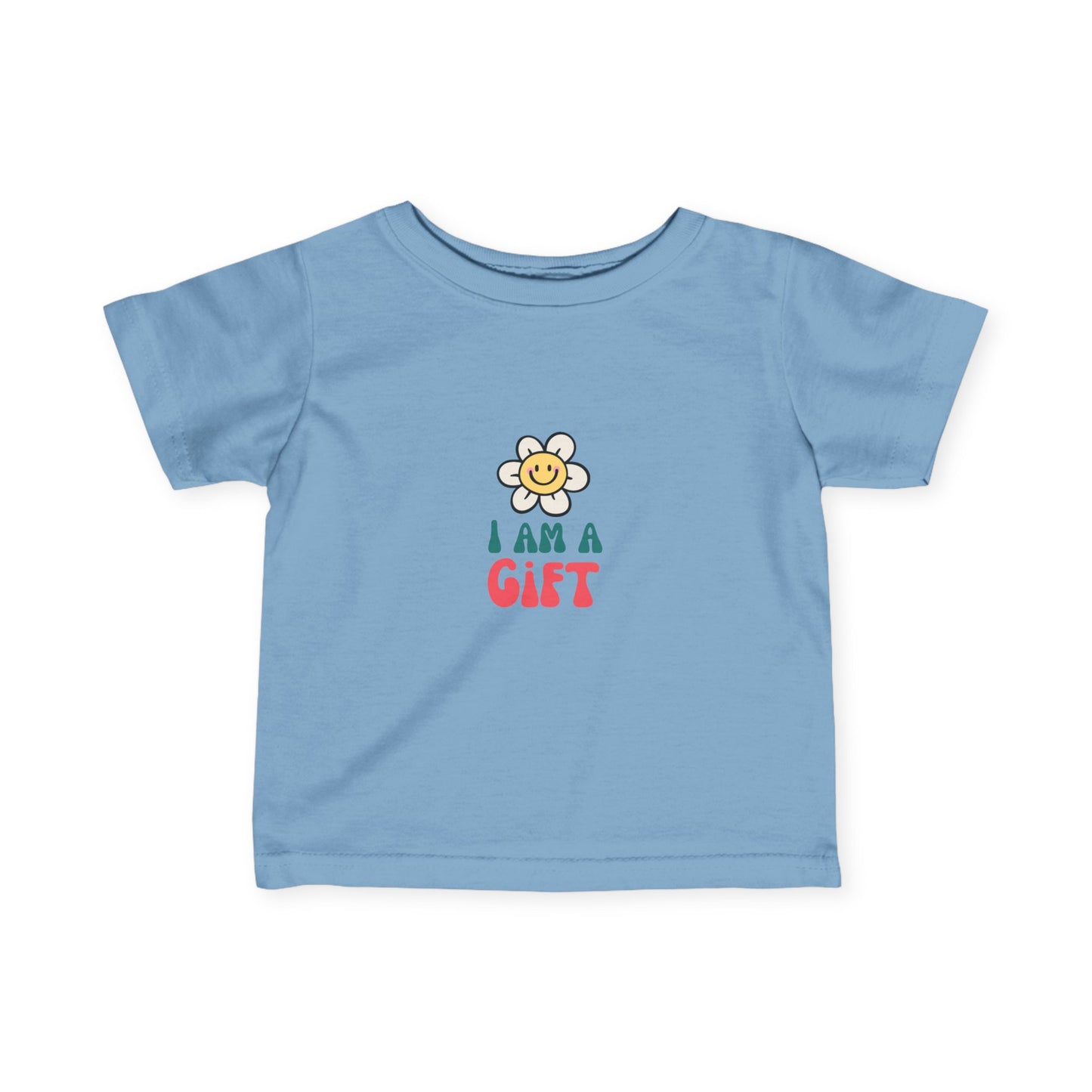 "I Am a Gift" Infant Fine Jersey Tee. Available in a variety of colors.