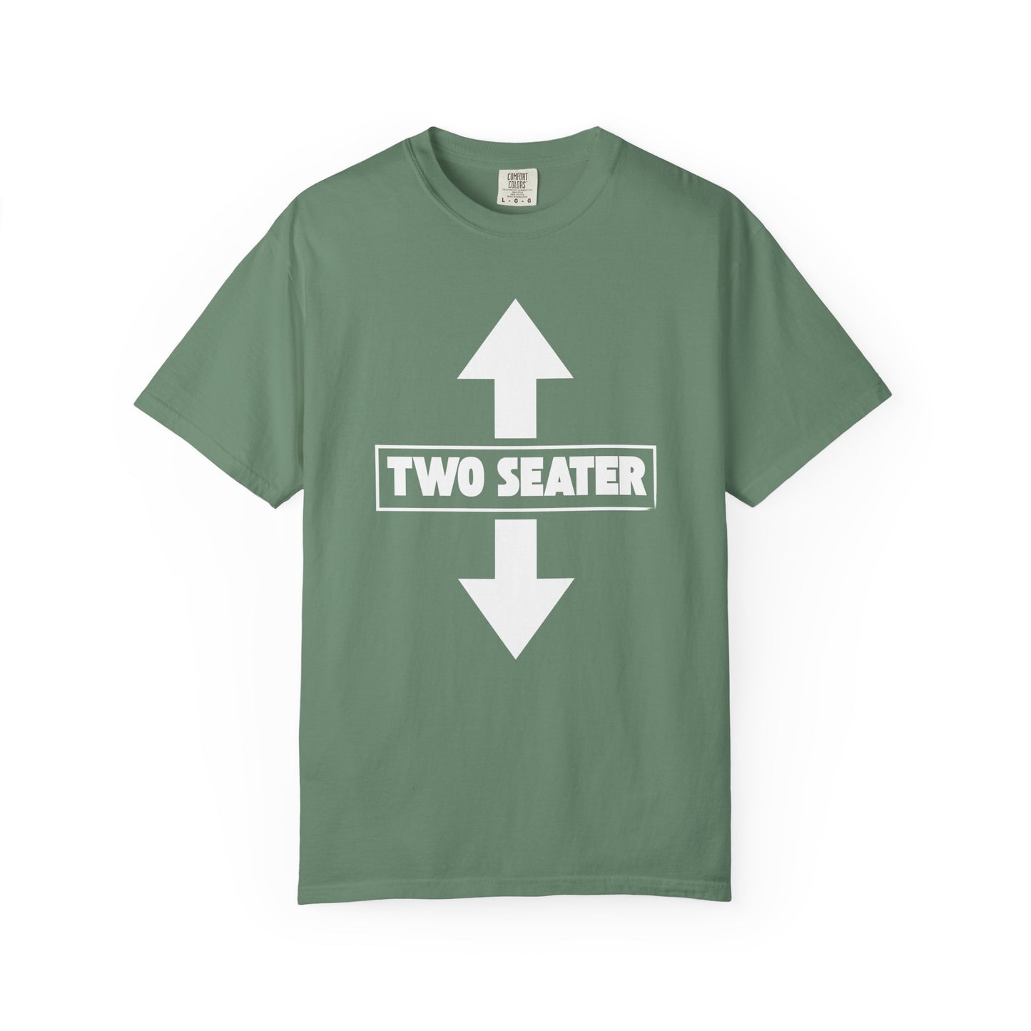 Garment-Dyed T-Shirt, Casual Graphic Tee, Two Seater Shirt, Trendy Streetwear Top, Gift for Friends, Everyday Wear