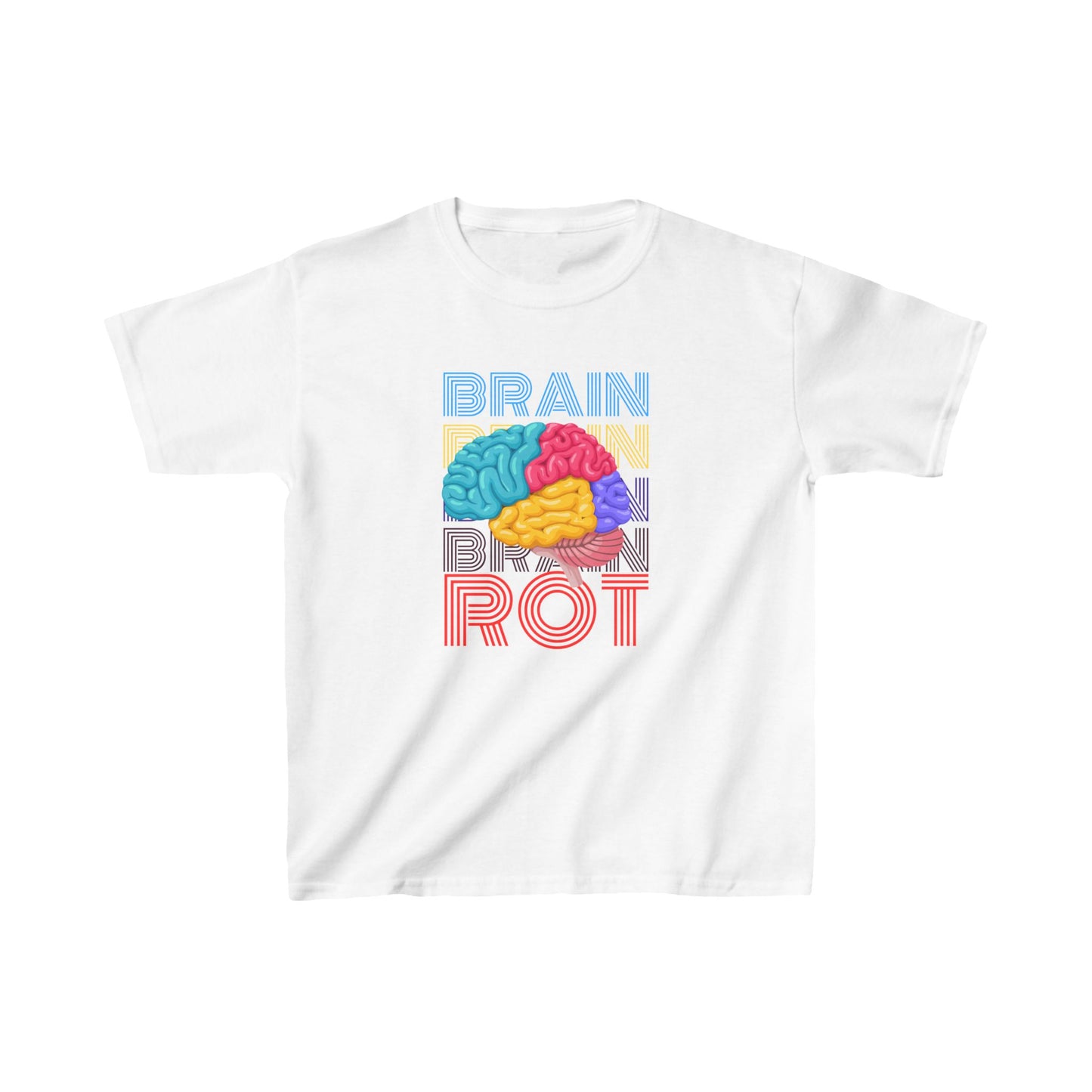 "Brain Rot" Youth Heavy Cotton™ Tee More Colors Available