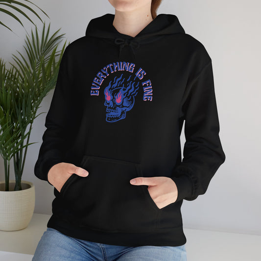 Everything is Fine Unisex Heavy Blend™ Hooded Sweatshirt