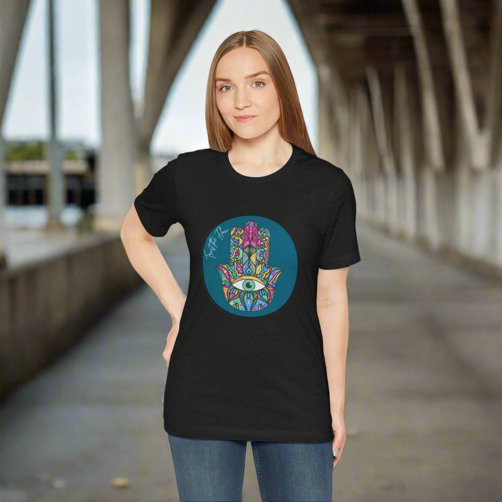 Trust the Flow Hamsa Symbol Unisex Jersey Short Sleeve Tee