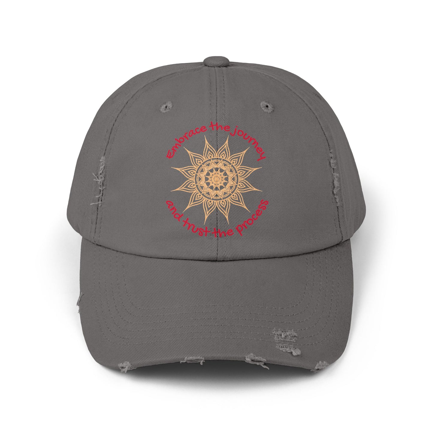 Mandala Unisex Distressed Cap