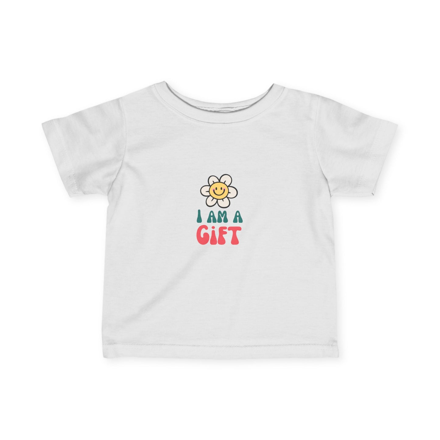 "I Am a Gift" Infant Fine Jersey Tee. Available in a variety of colors.