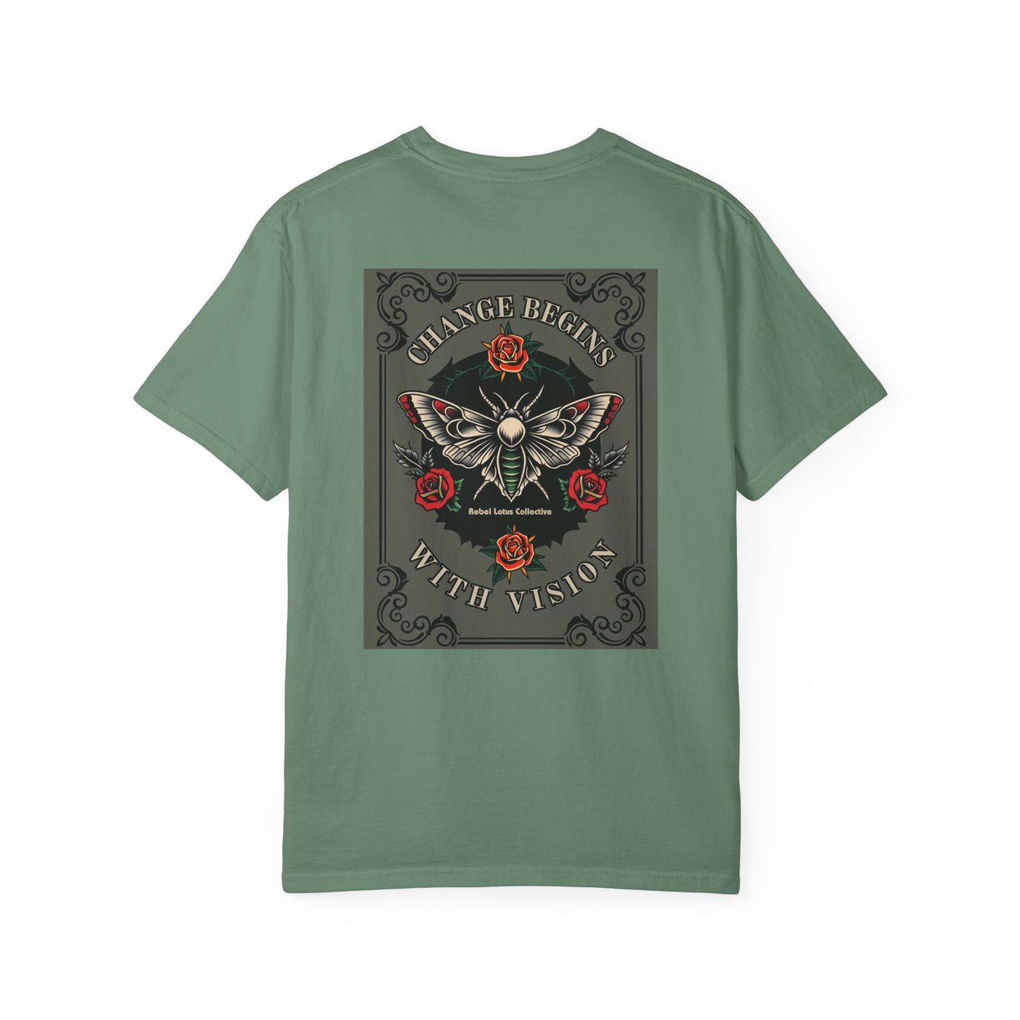 Metamorphosis Tee, Soft Cotton T-Shirt with Caterpillar/Moth Design, Casual Wear. Be Inspired