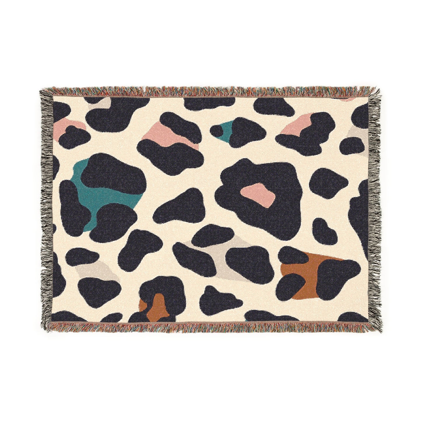 Leopard Print Woven Blanket