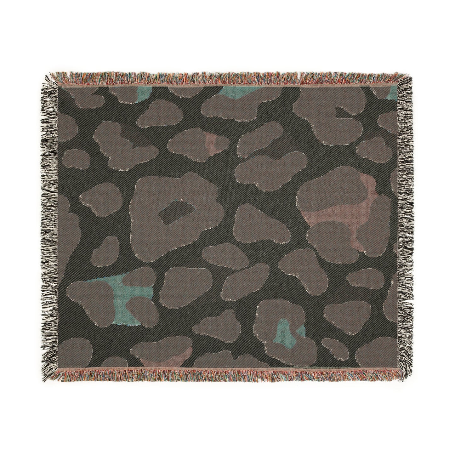 Leopard Print Woven Blanket