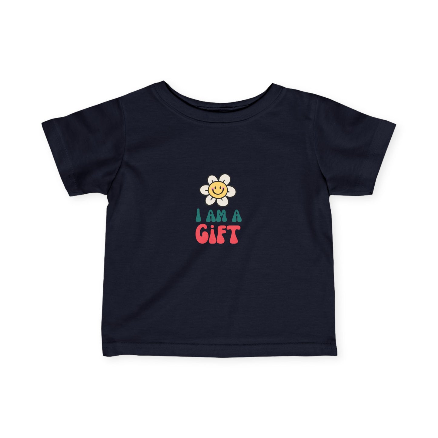 "I Am a Gift" Infant Fine Jersey Tee. Available in a variety of colors.