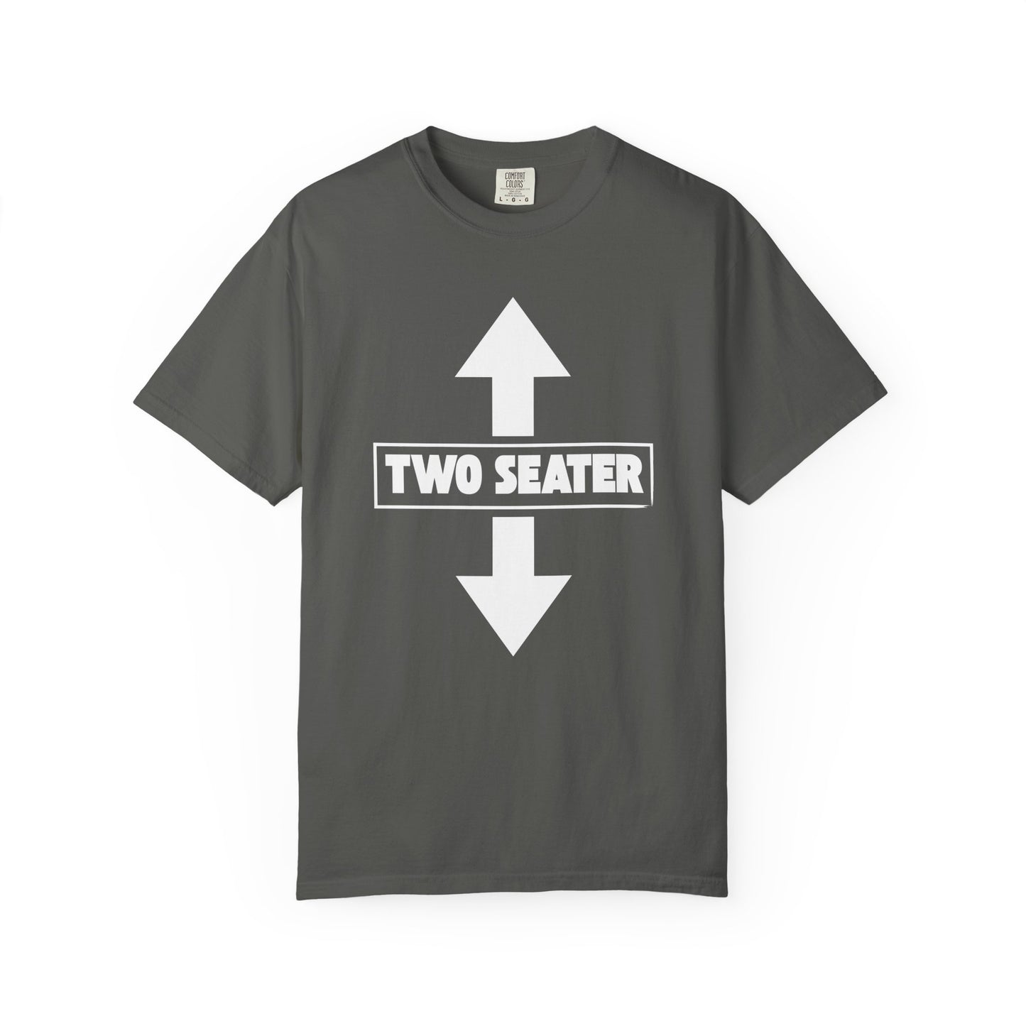 Garment-Dyed T-Shirt, Casual Graphic Tee, Two Seater Shirt, Trendy Streetwear Top, Gift for Friends, Everyday Wear