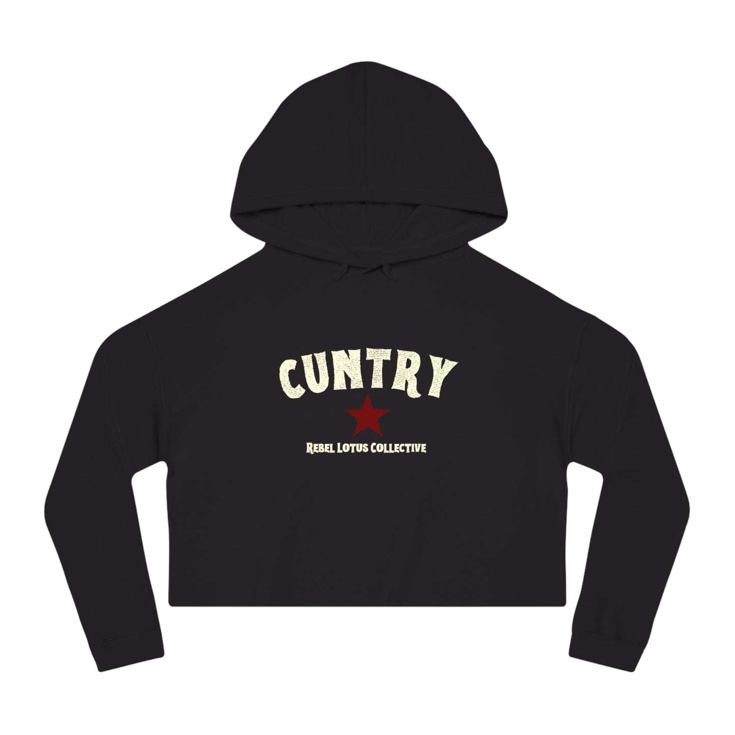 Cuntry Camo Cropped Hoodie - Trendy Women's Sweatshirt for Casual Outfits, Perfect for Fall, Activities, and Everyday Wear