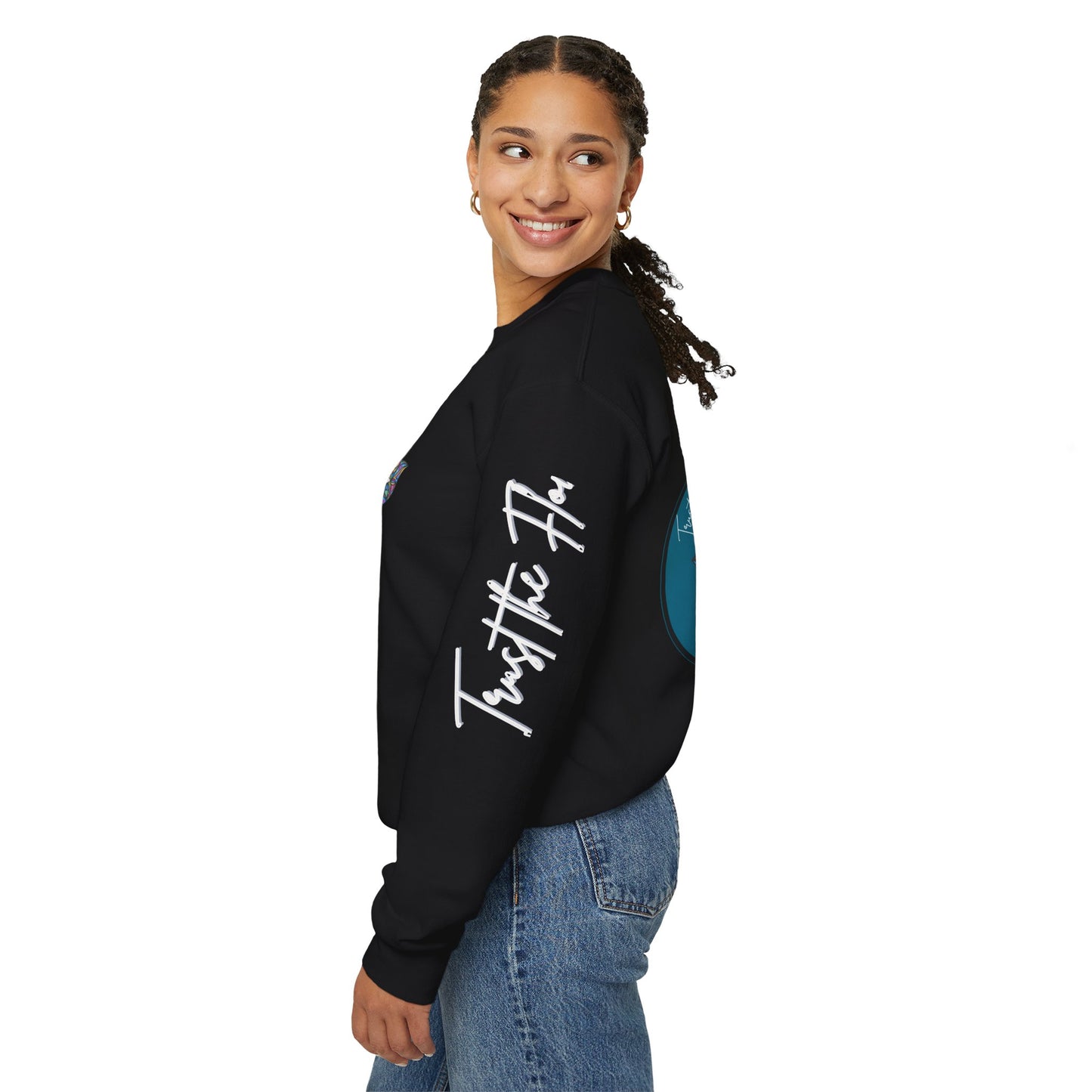 Trust the Flow Hamsa Symbol Unisex Heavy Blend™ Crewneck Sweatshirt