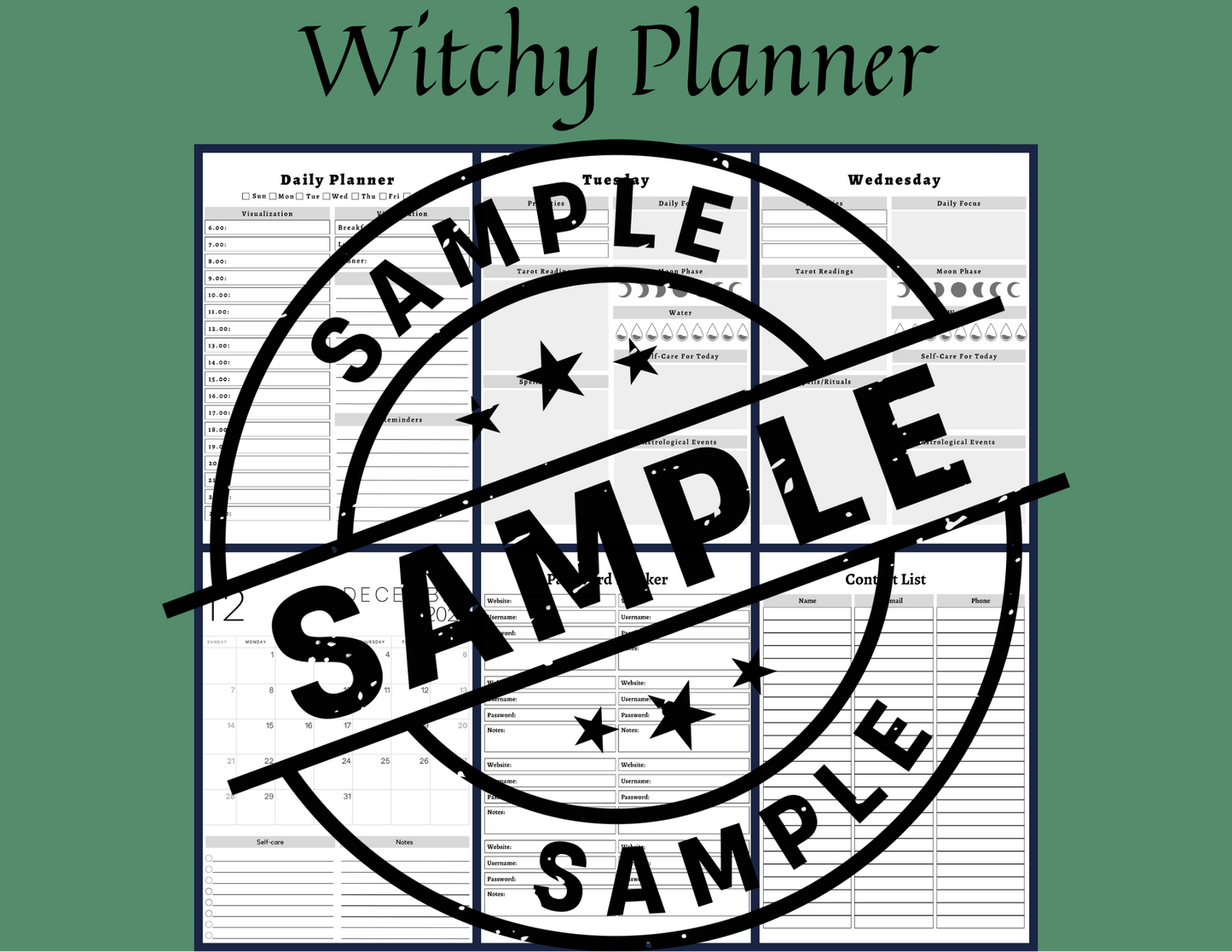 2025 Witchy Planner Digital Download